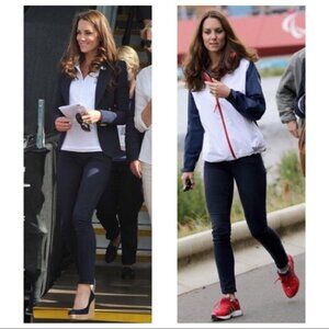 J Brand 811 Mid Rise Skinny Leg Navy Twill Jeans ASO Kate Middleton